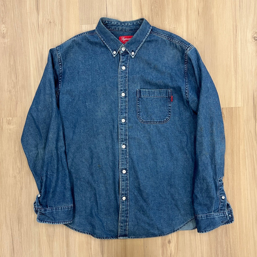 Supreme Appliqué Denim Shirt Indigo