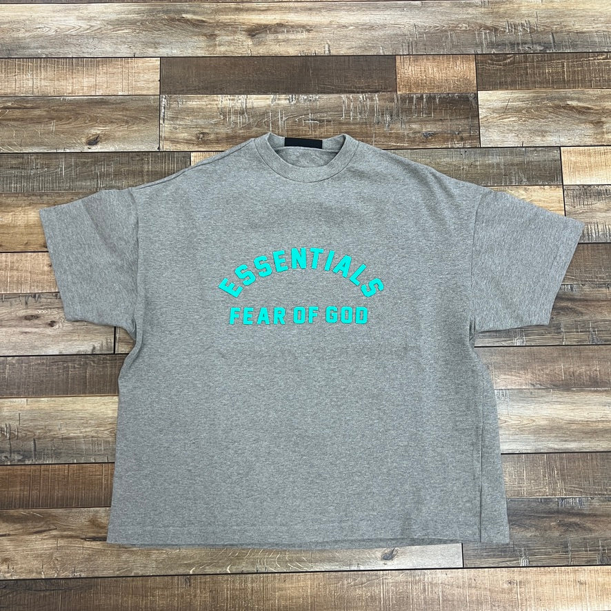 Fear of God Essentials Heavy Jersey Short-Sleeve Tee Dark Heather Oatmeal