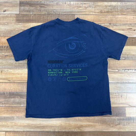 HIDDEN NY Curation Services Tee Blue