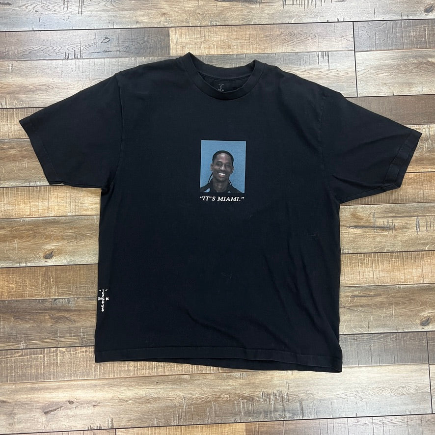 ミュージシャン Travis Scott Free the rage Tee L Travis Scott Free The Rage II Tee Black Men's - SS24 - US