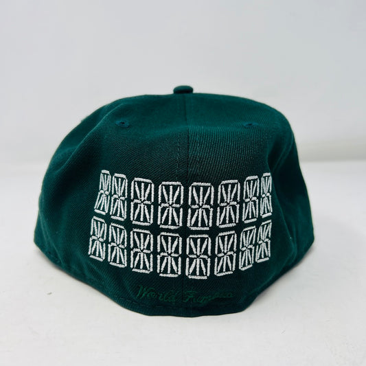 Supreme Sharpie Box Logo New Era Fitted Cap Dark Green