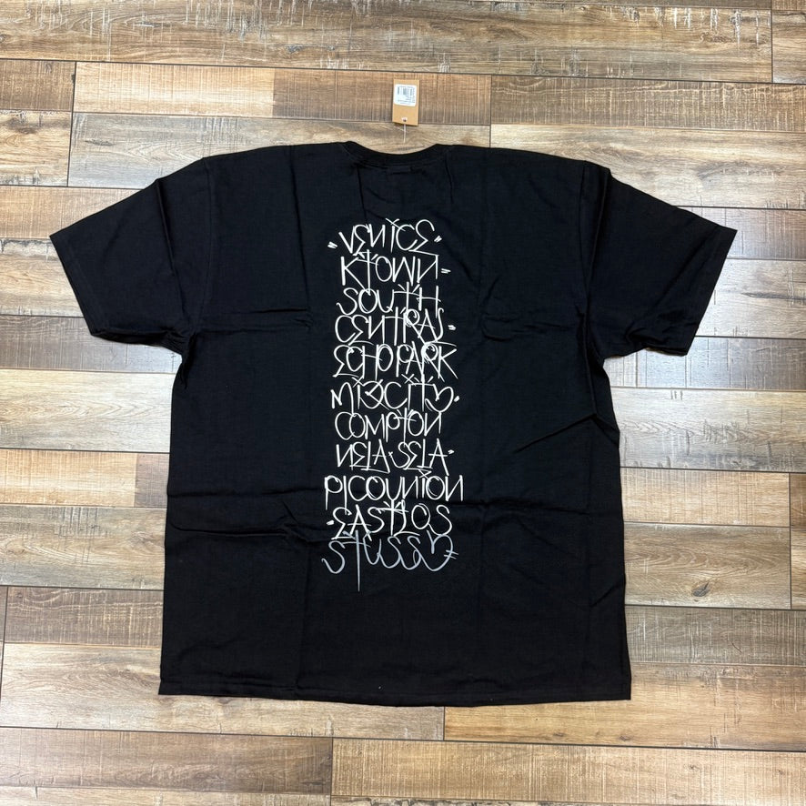 Stussy Born X Raised Handstyles Tee Black