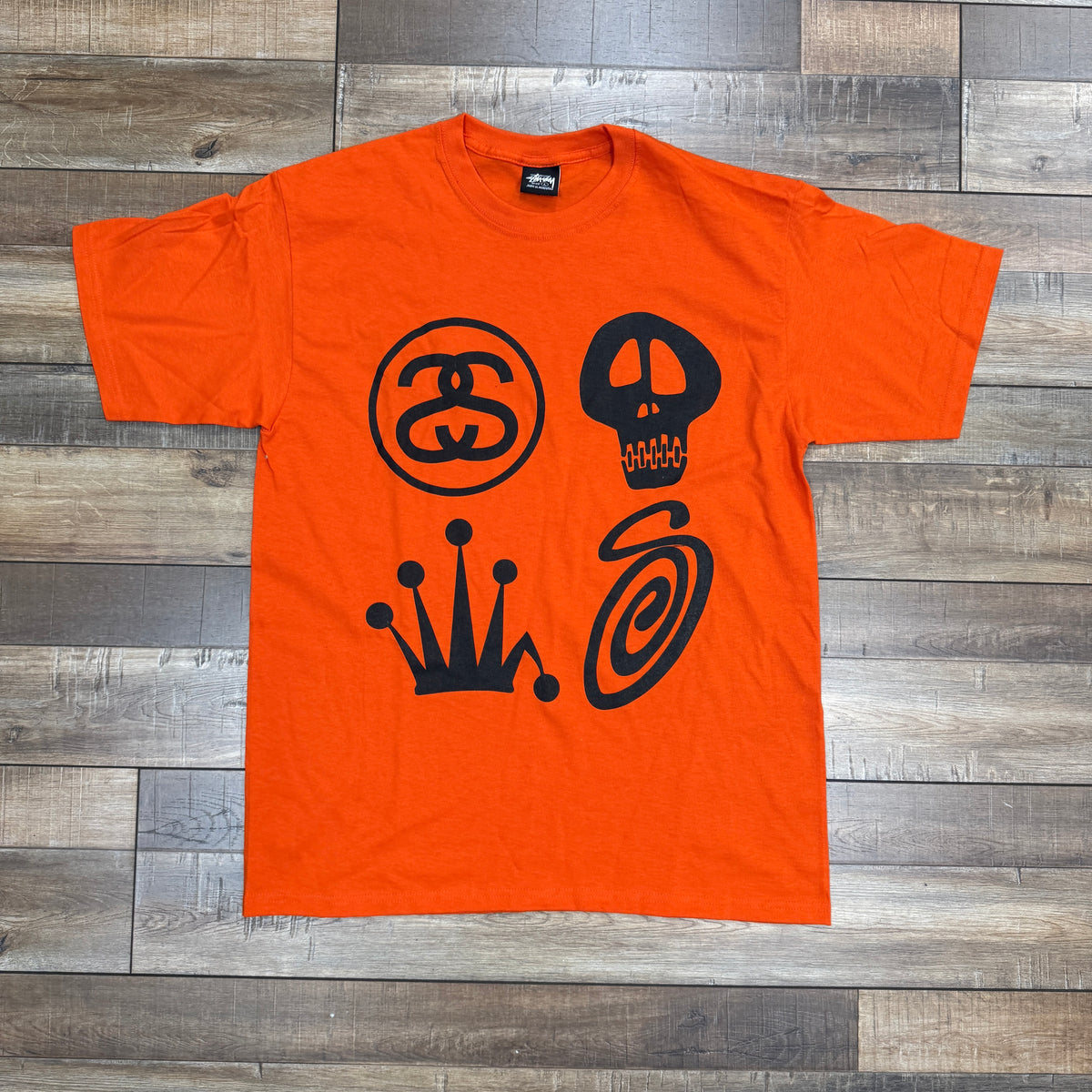 Stussy 4 Multi Icon Graphic T Shirt