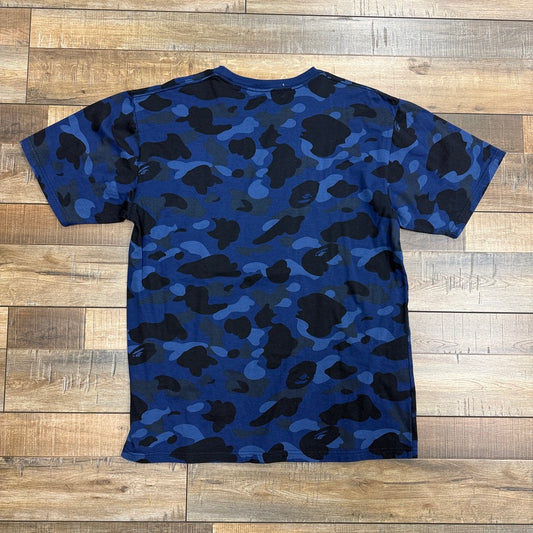 BAPE Color Camo College Tee Navy