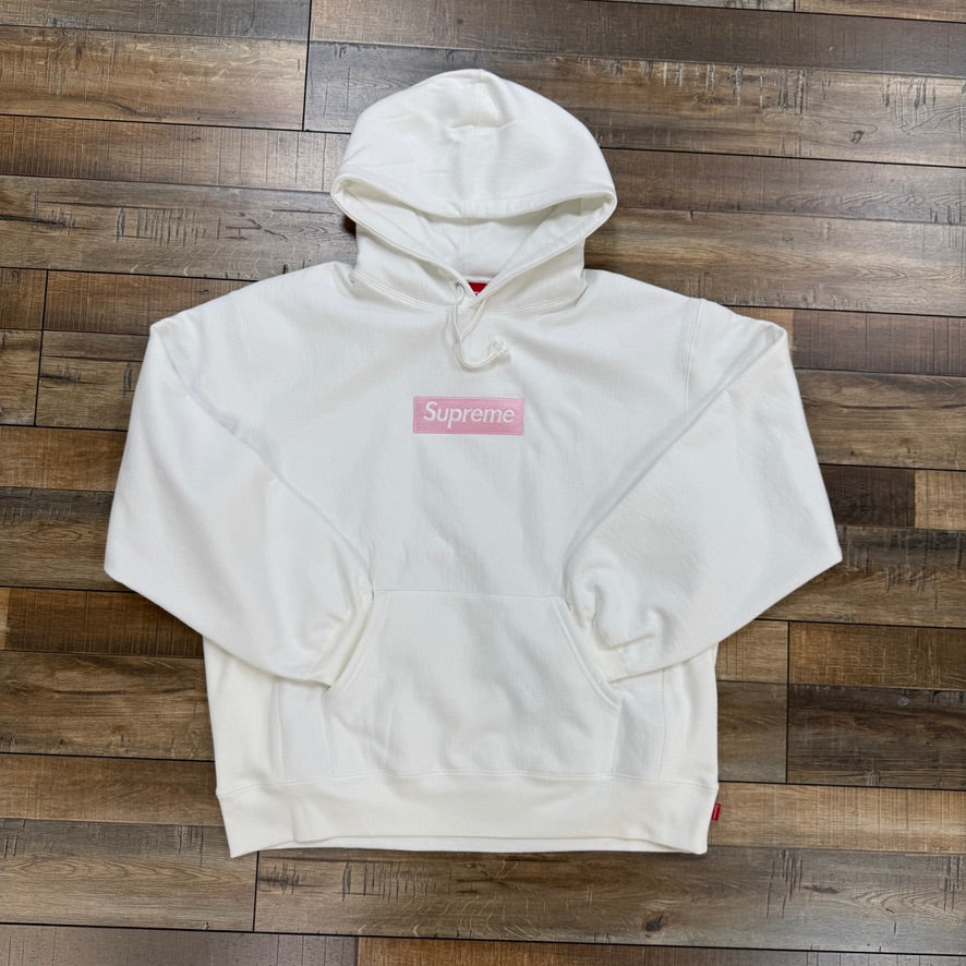 Supreme Hoodie Box Logo White (FW25)
