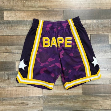 BAPE Color Camo Wide Basketball Shorts Purple