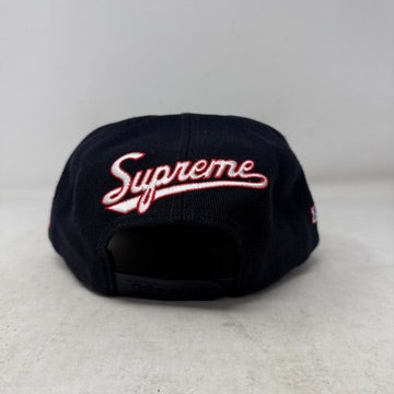 Supreme World Famous S Logo 6-Panel Snapback Navy