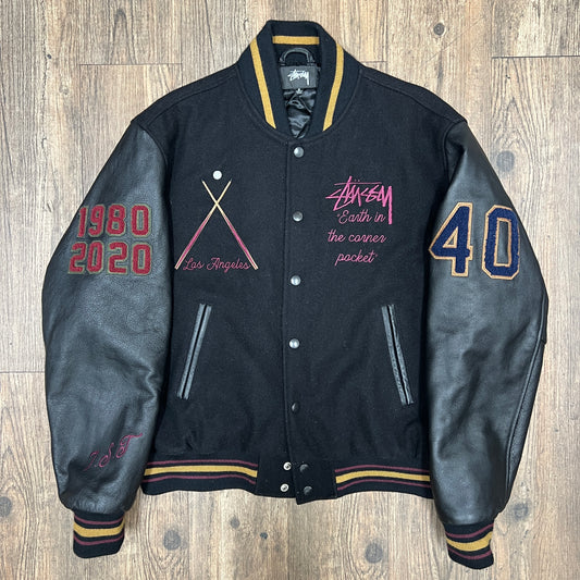 Stussy IST 40th Anniversary Varsity Jacket Los Angeles