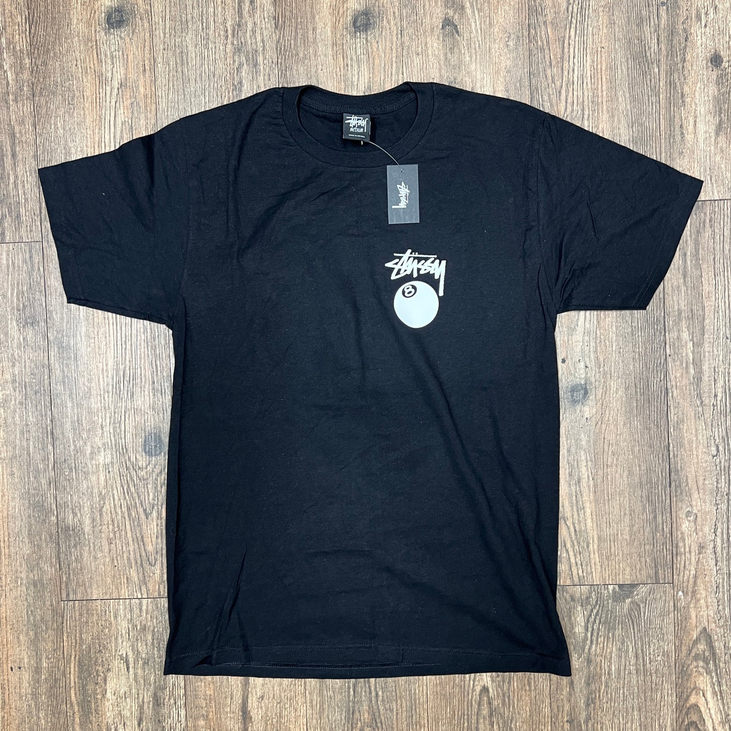 Stussy Eight Ball Crew Tee Black