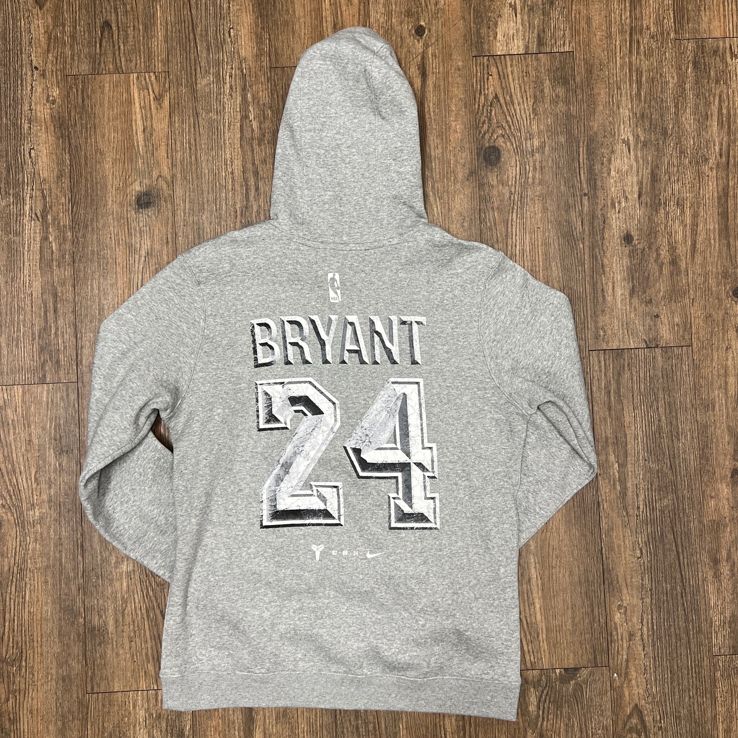 Nike Kobe Bryant Los Angeles Lakers Memorial Statue Hoodie Grey