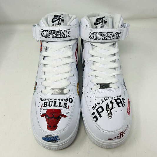 Nike Air Force 1 Mid Supreme NBA White