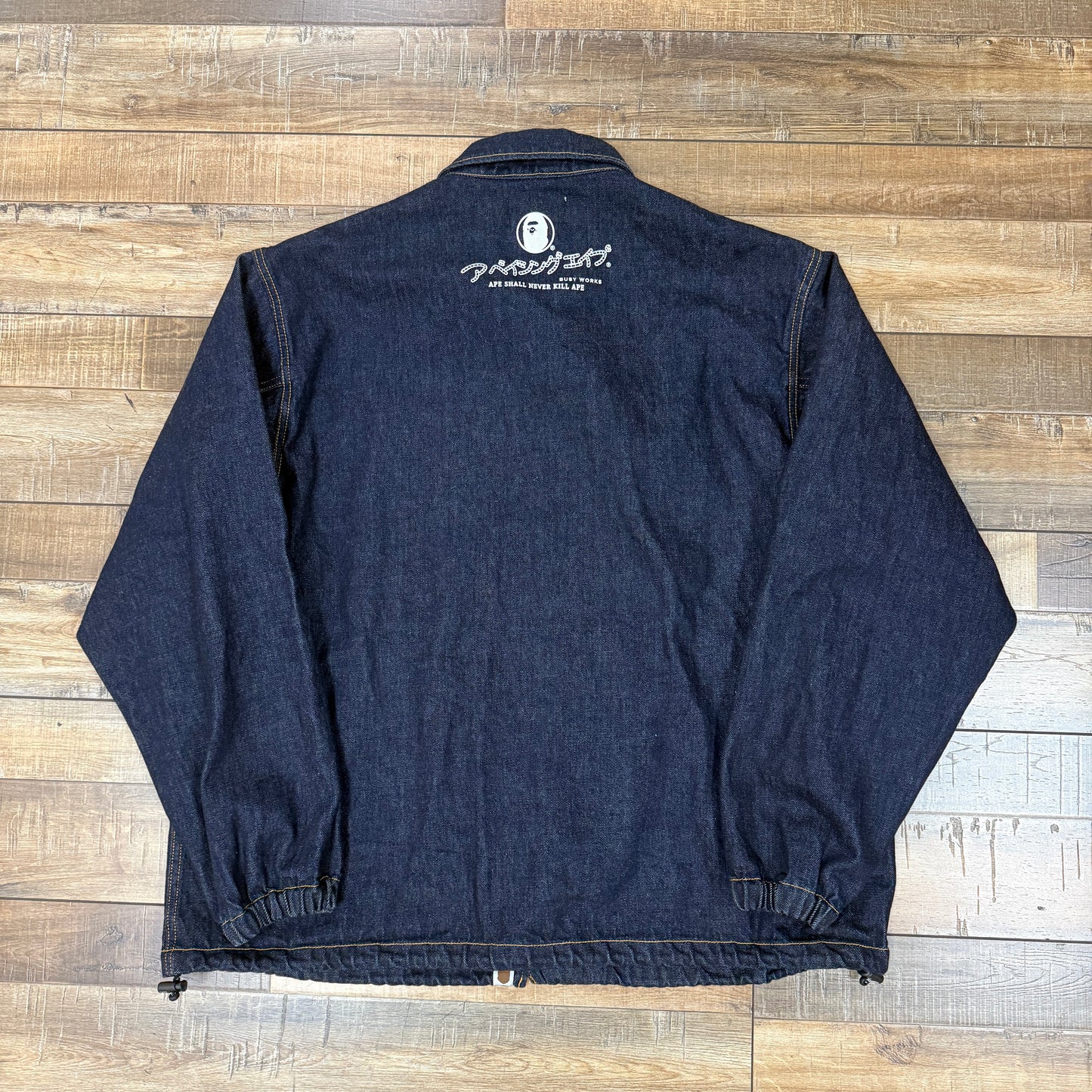 BAPE Bathing Ape Relaxed Fit Denim Coach Jacket 'Indigo'