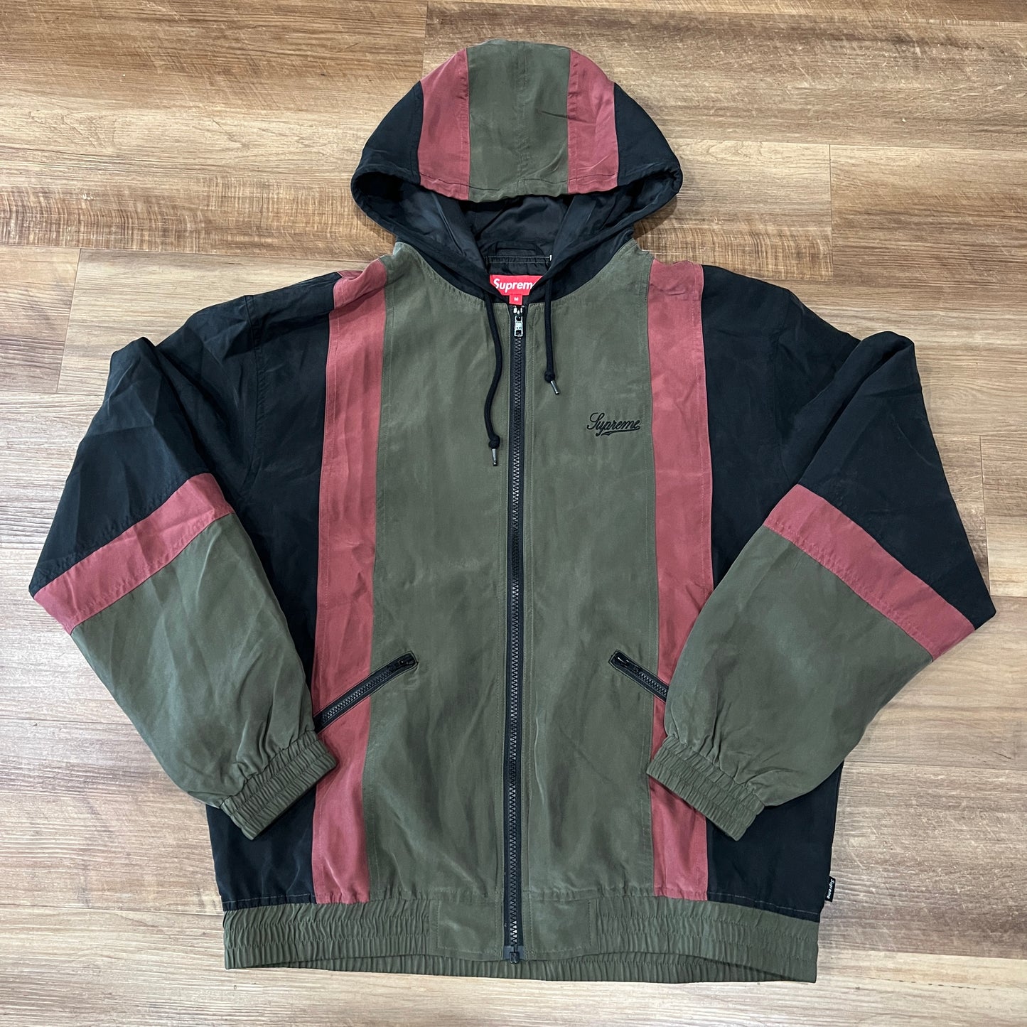 Supreme Silk Hooded Jacket Black