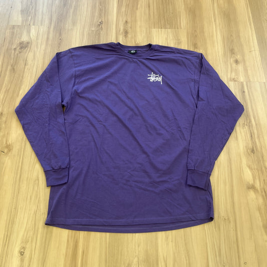 Stüssy Basic Stüssy LS Tee Purple
