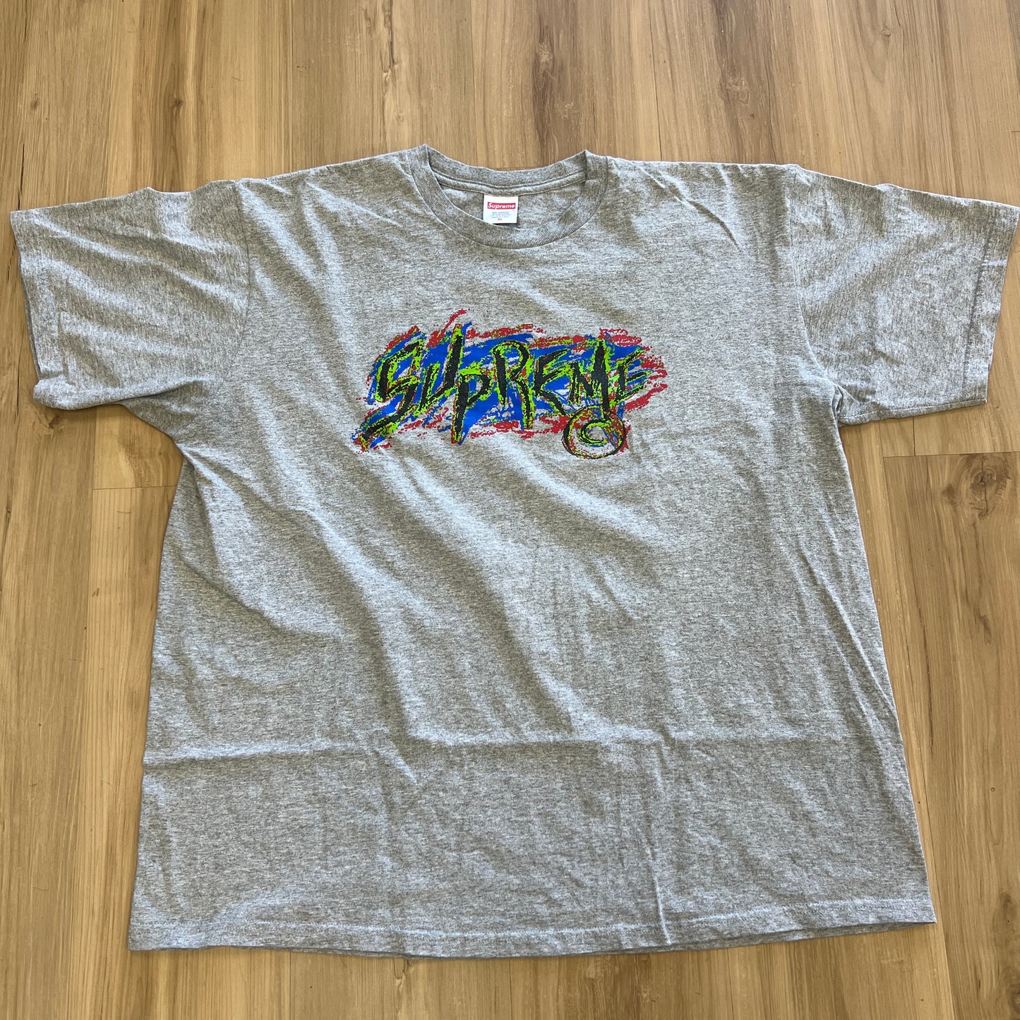 Supreme Scratch Tee Heather Grey