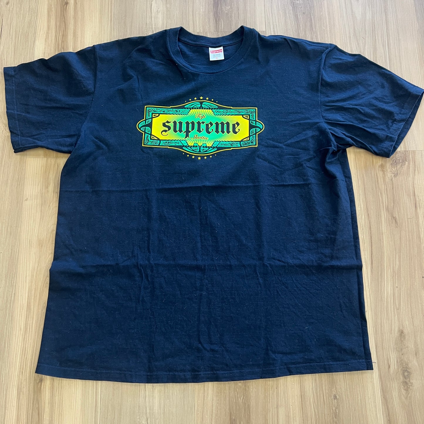 Supreme Top Shotta Tee Navy