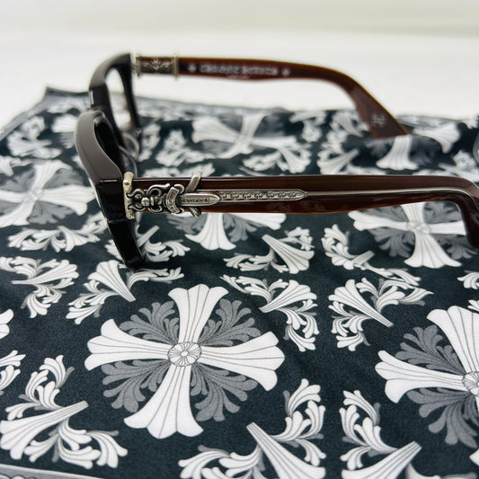 Chrome Hearts Vagillionaire II Glasses Brown