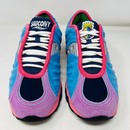 Saucony Matrix Jae Tips No Shoes In The House Blue Pink