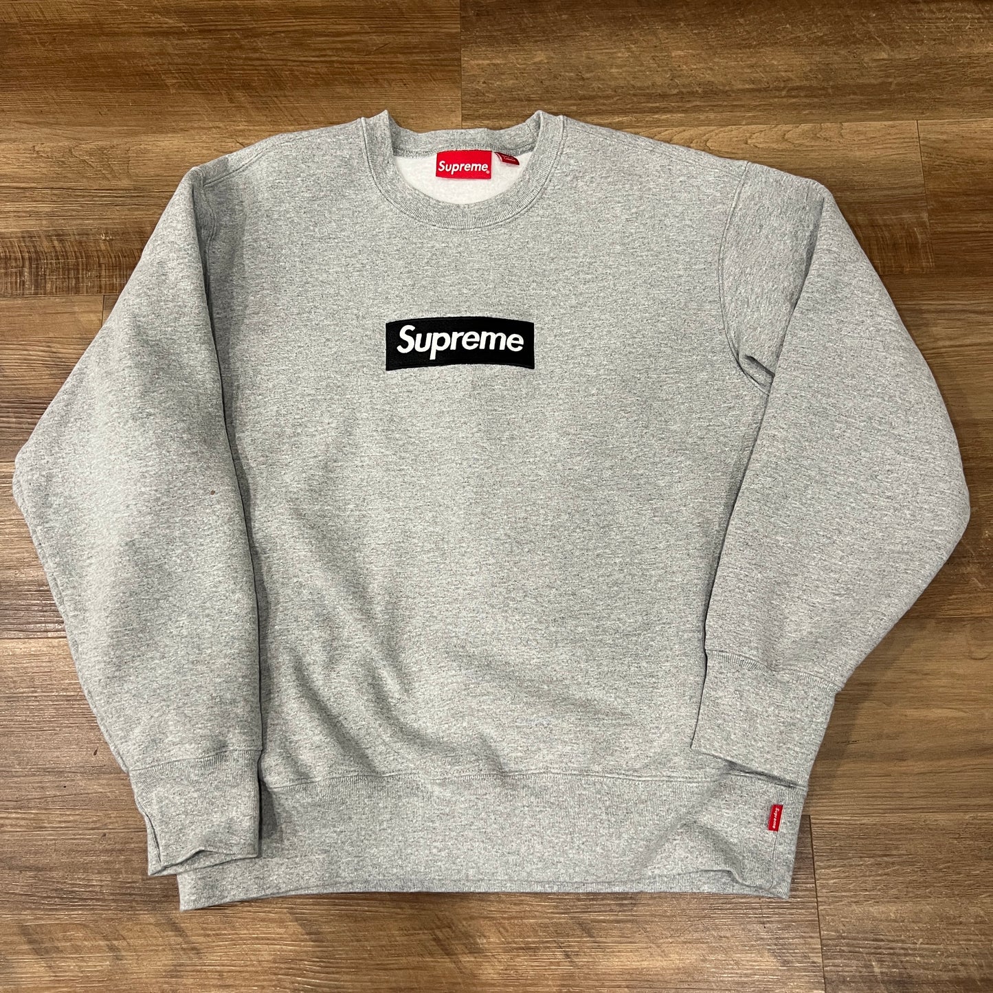 Supreme Box Logo Crewneck (FW22) Heather Grey