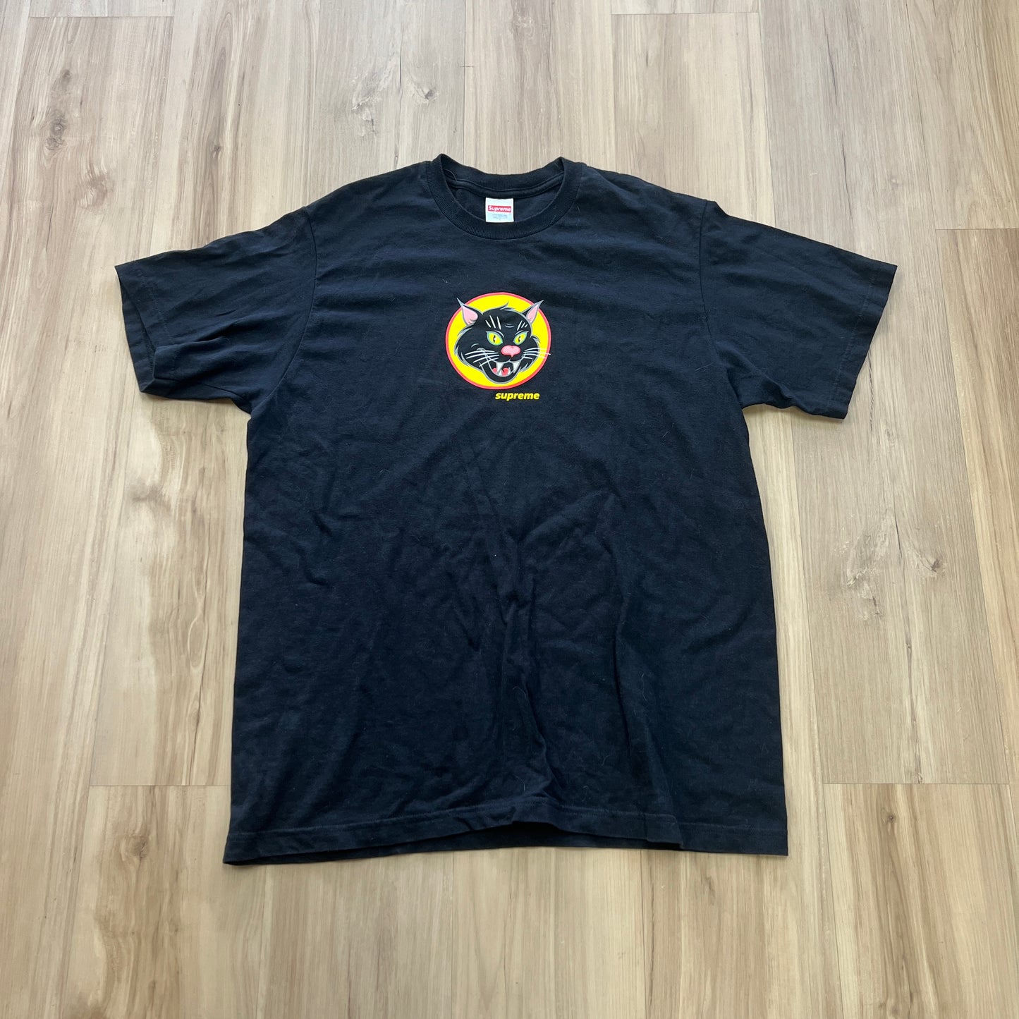 Supreme Black Cat Tee Black SS20