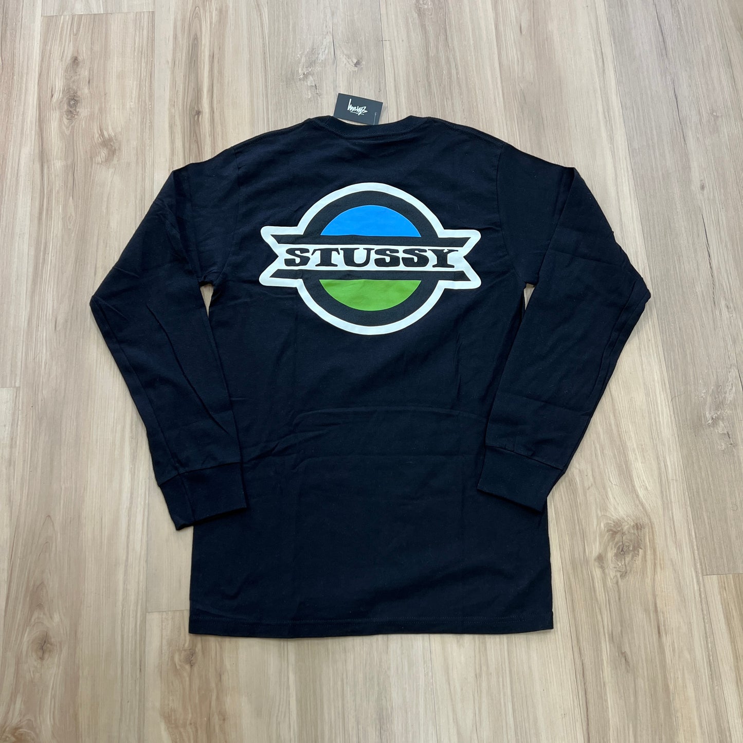 Stüssy Bus Stop long-sleeve T-shirt Black
