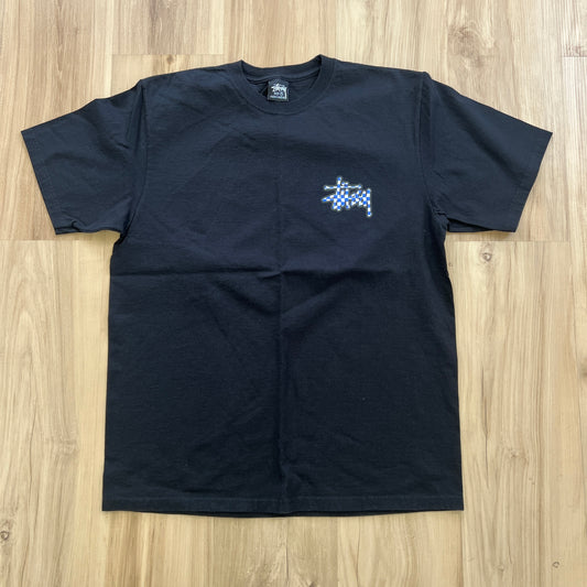 Stüssy Checker Stock Tee Black
