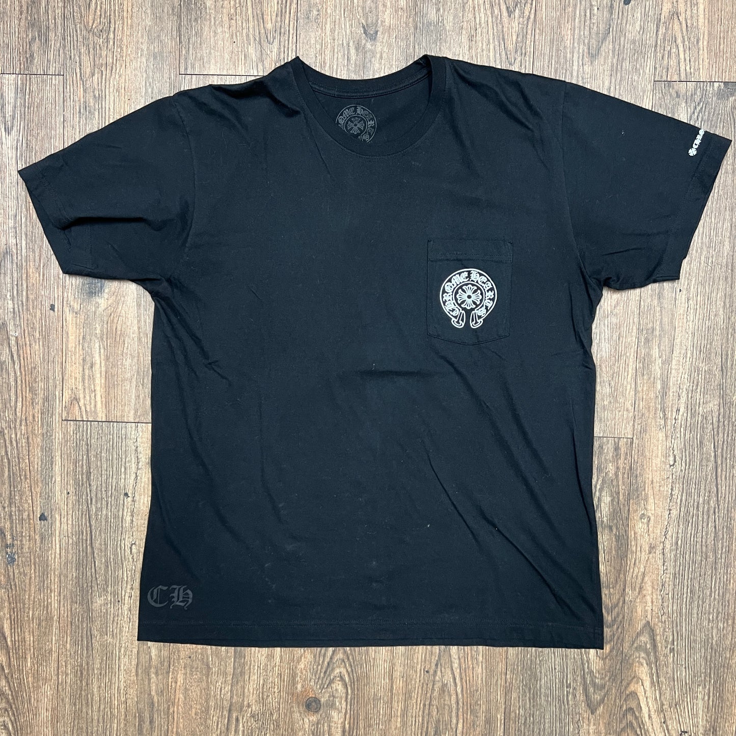 Chrome Hearts Horseshoe Logo Pocket Tee Black
