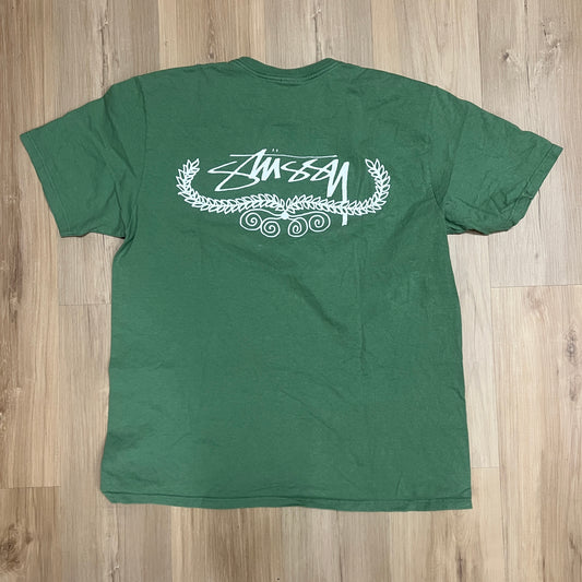 Stüssy Wreath Tee Green