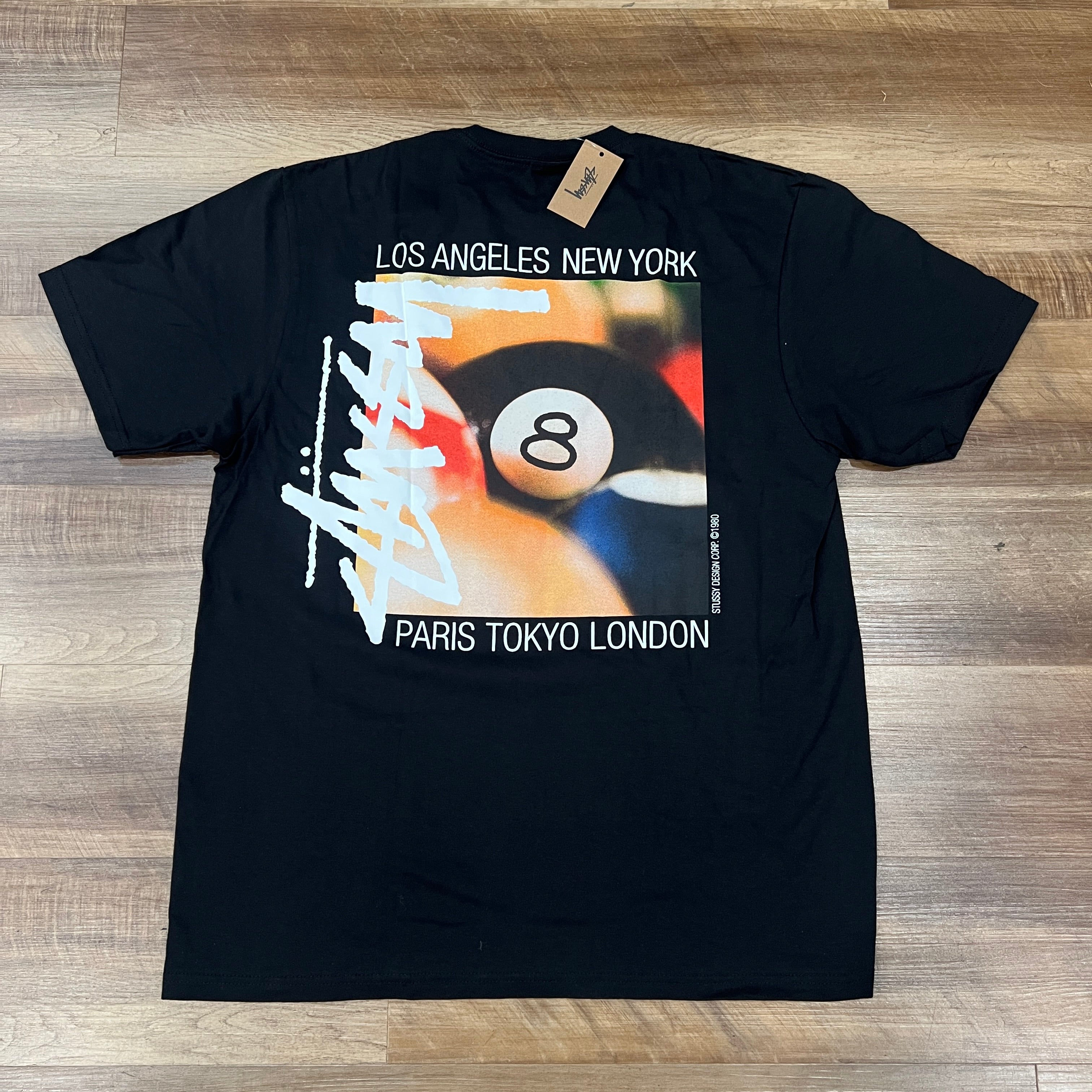 Stüssy Billiards Tee Black – Holy Ground