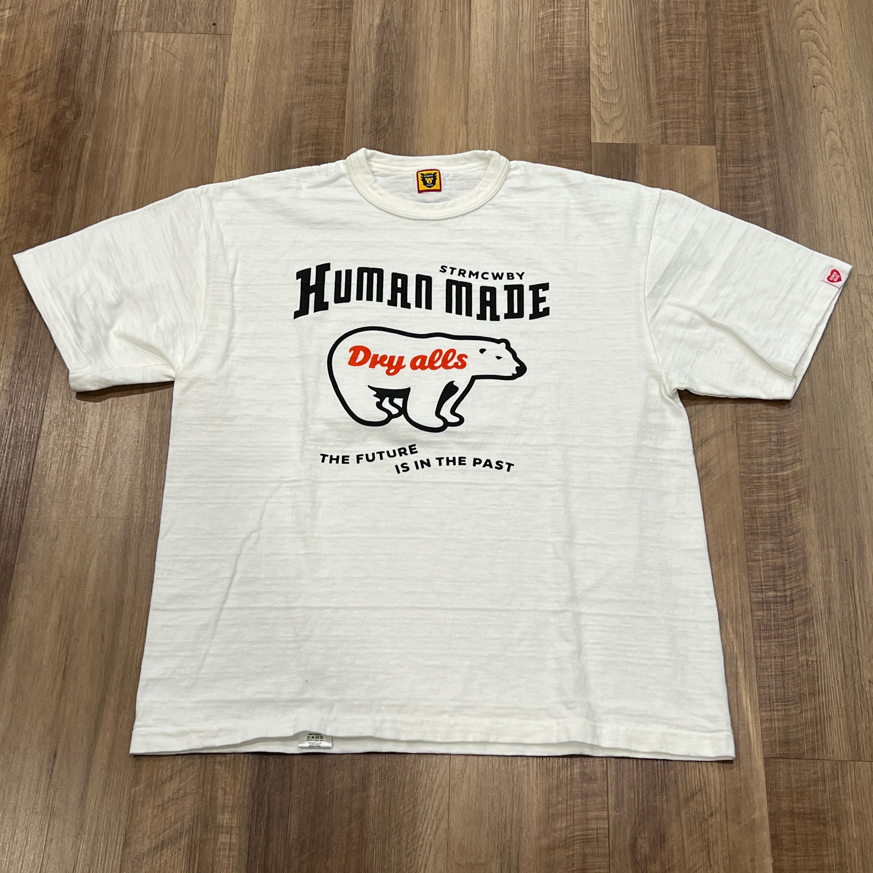 Human Made Polar Bear Text Tee White – Holy Ground