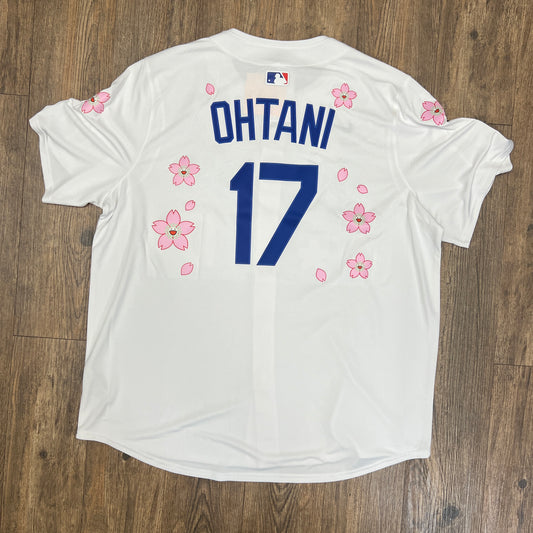 Nike x Takashi Murakami x MLB World Tour Tokyo Series 2025 Dodgers Ohtani Jersey White