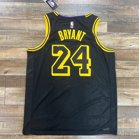 Nike Kobe Mamba Mentality Los Angeles Lakers City Edition Swingman Jersey (FW23) Black