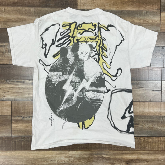 Travis Scott Cactus Jack + Kaws For Fragment Tee Aged Yellow