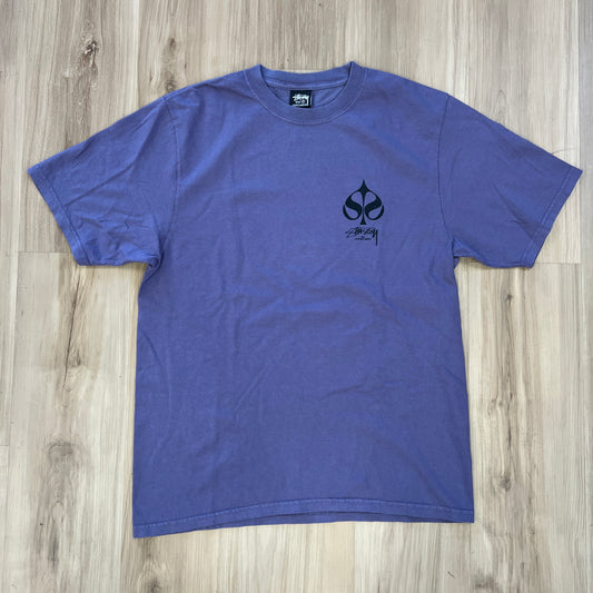 Stussy Spade Pigment Dyed Tee Grape