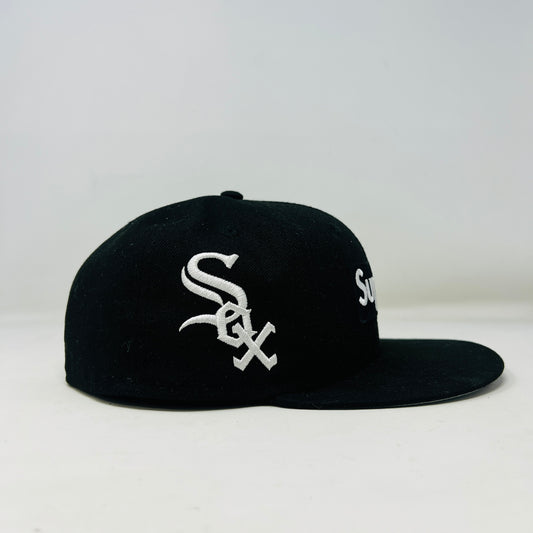 Supreme MLB Teams Chicago Box Logo New Era 59Fifty Fitted Cap Black
