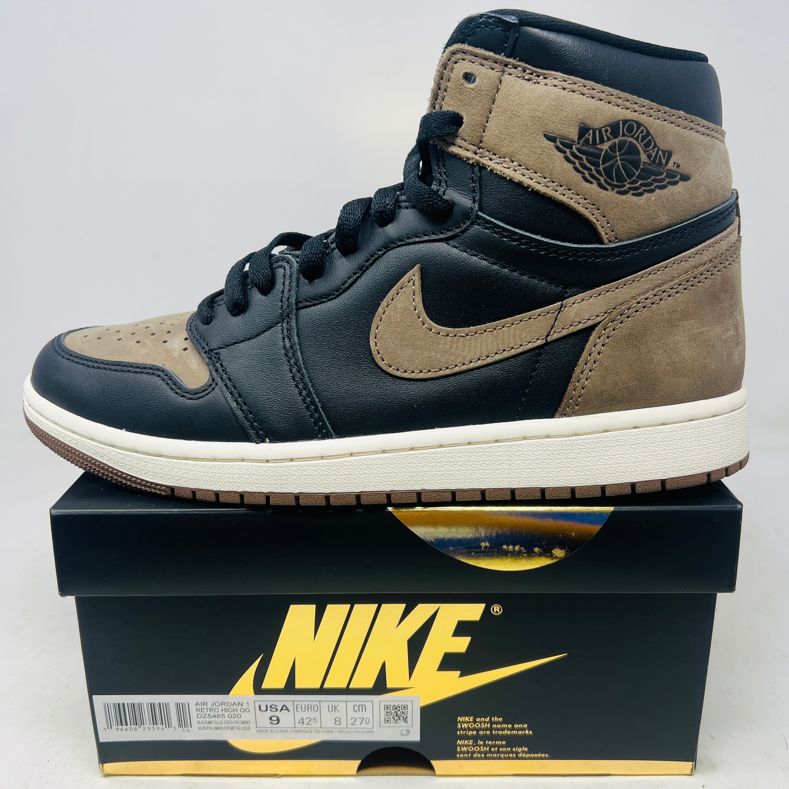 Air Jordan 1 Retro High OG Palomino Black Gold Brown Men\'s Size 8.5 DZ5485-020 Jordan 1 Retro High OG  main image 4