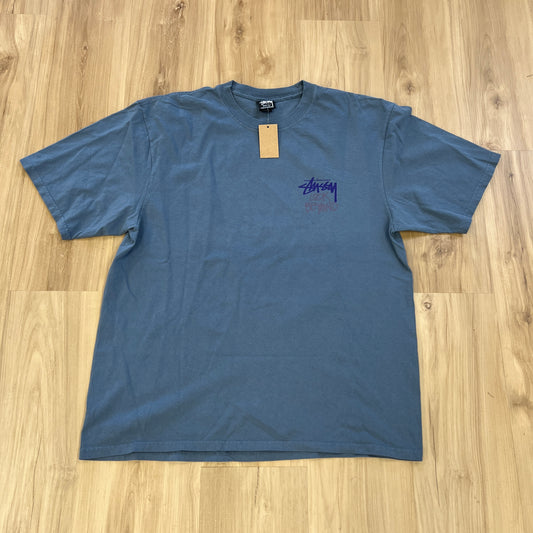 Stussy Look Beyond Pigment Dyed Tee Blue