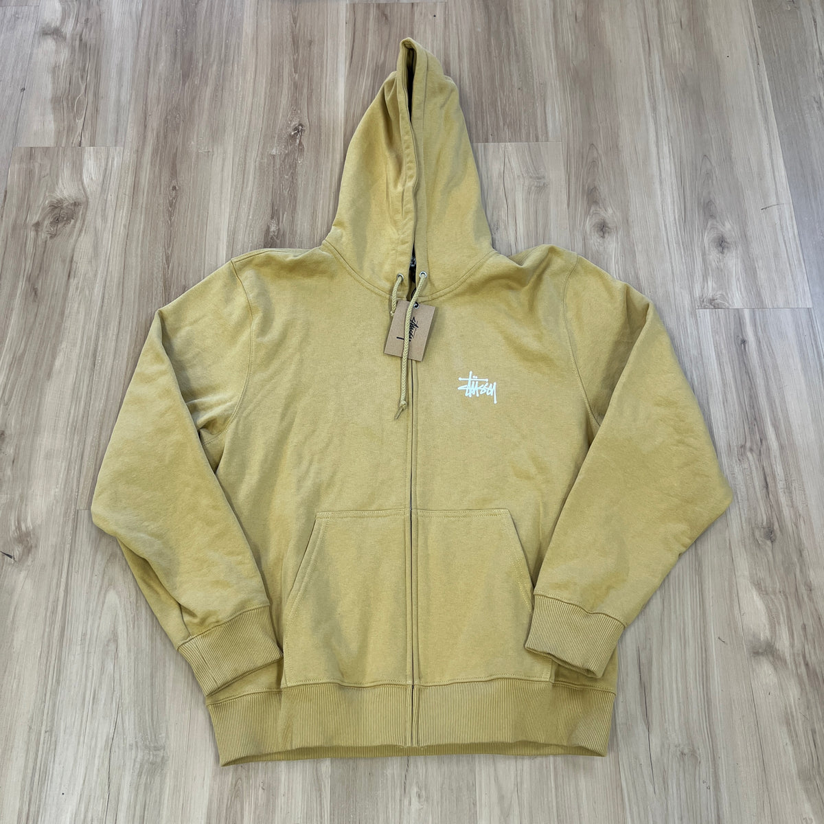 Stussy Basic Hoodie Yellow