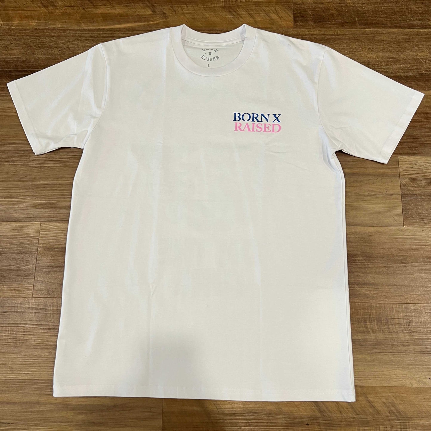 Nike SB Born X Raised Capital Head Tee in white, size L, brand new condition.