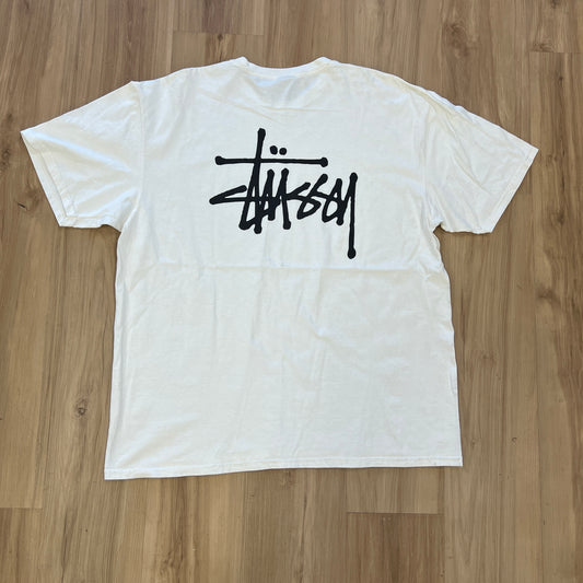 Stussy Basic Logo T Shirt White