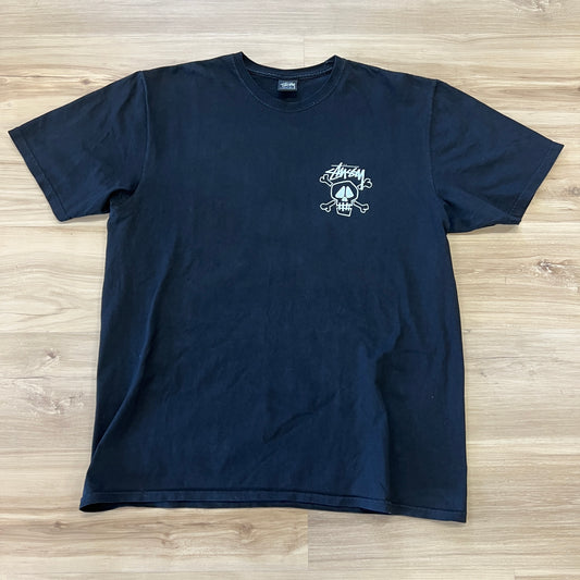 Stüssy Skull & Bones Pigment Dyed T-Shirt