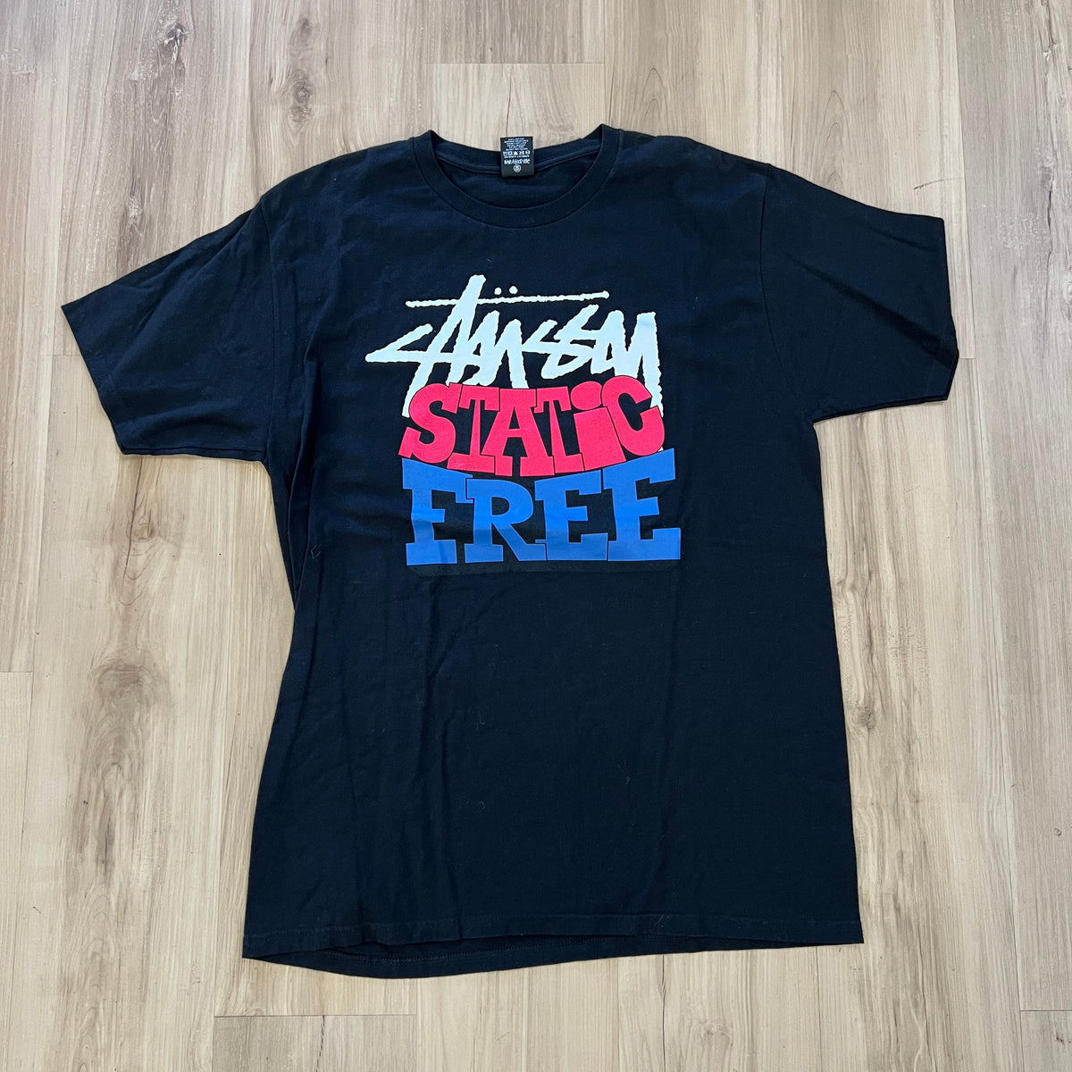 Stüssy Static Free Tee Black