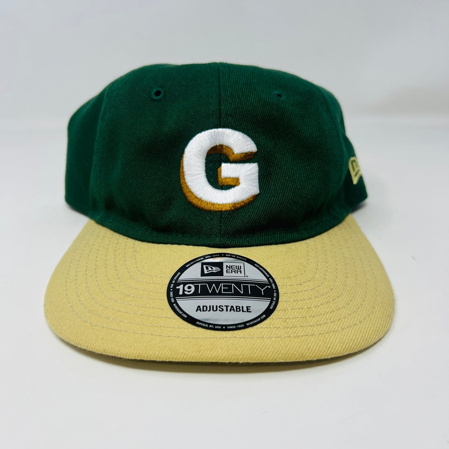 Golf Wang New Era Camp Flog Gnaw 2018 snapback hat, green with yellow brim, brand new condition.
