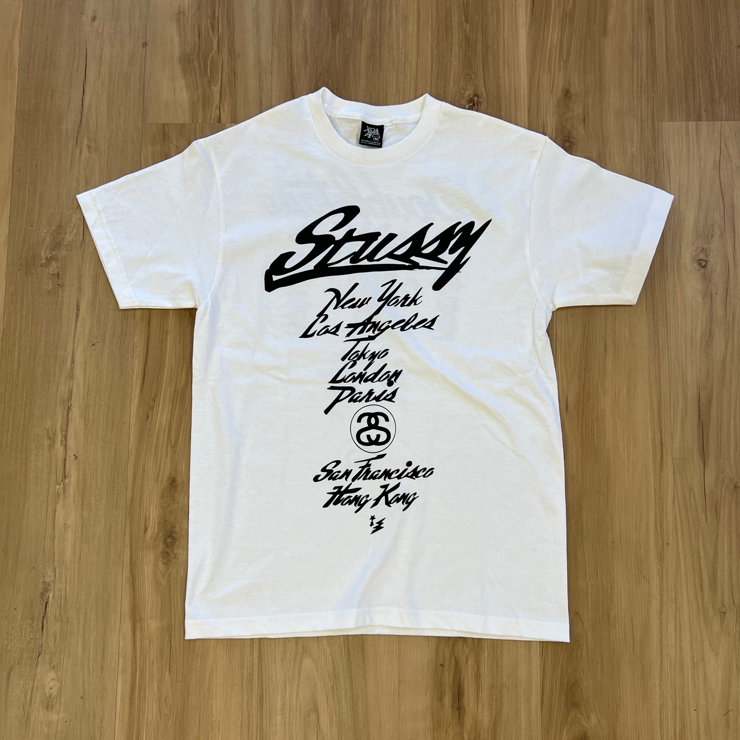 Stüssy x WTAPS World Tour T-shirt White