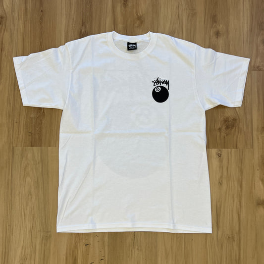 Stussy 8 Ball Tee White