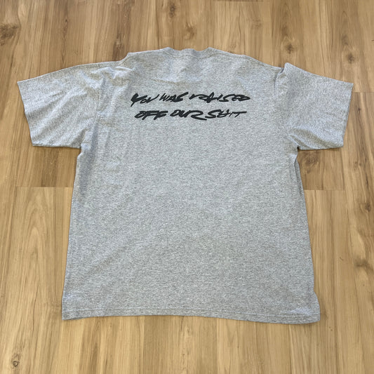 Supreme Futura Box Logo Tee Heather Grey