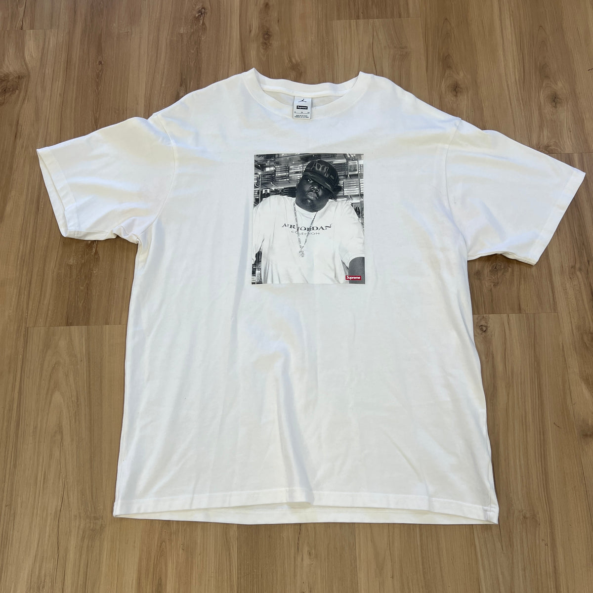 Supreme Jordan Biggie S/S Top White