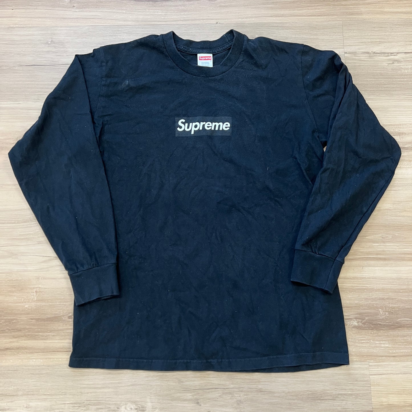 Supreme Box Logo L/S Tee Black