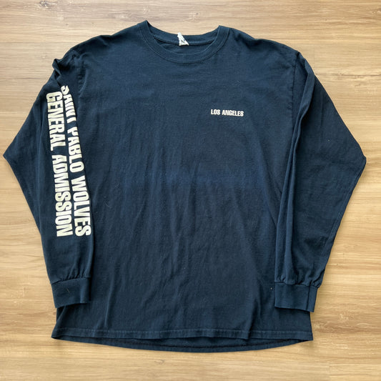 Kanye West Saint Pablo Wolves Tour long sleeve t-shirt Black