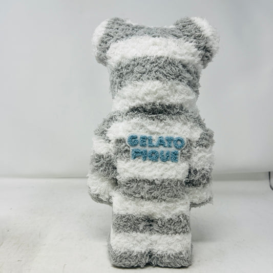 Bearbrick x Gelato Pique Pajamas 400% White/Blue
